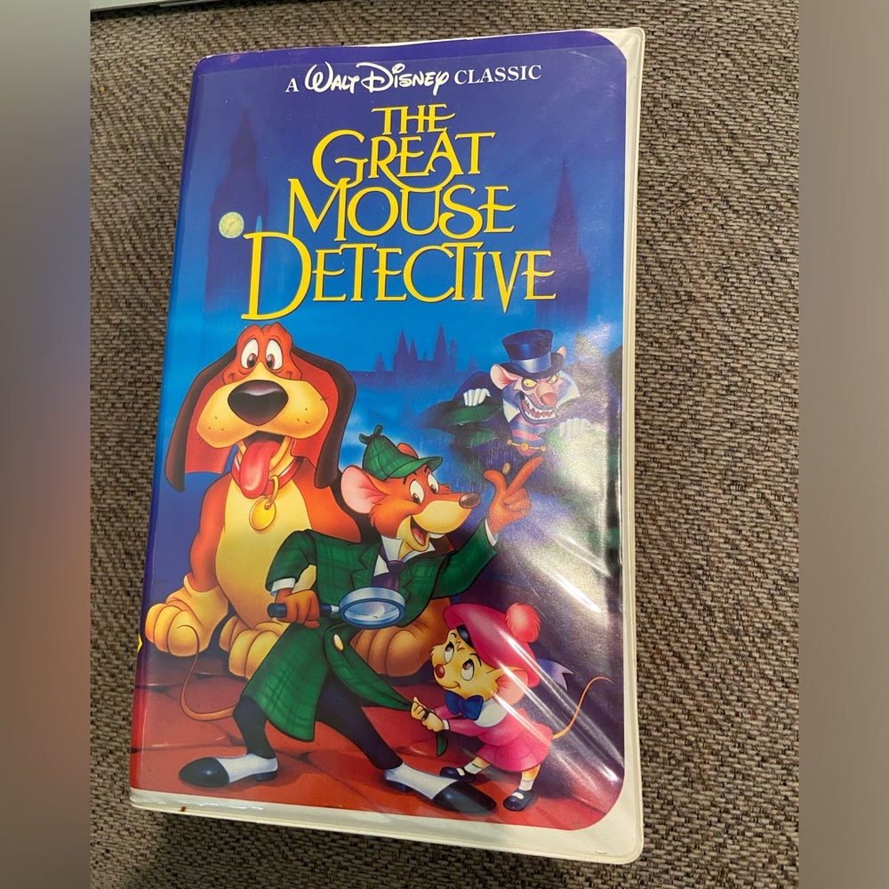RARE The Great Mouse Detective VHS Tape Mid Condition